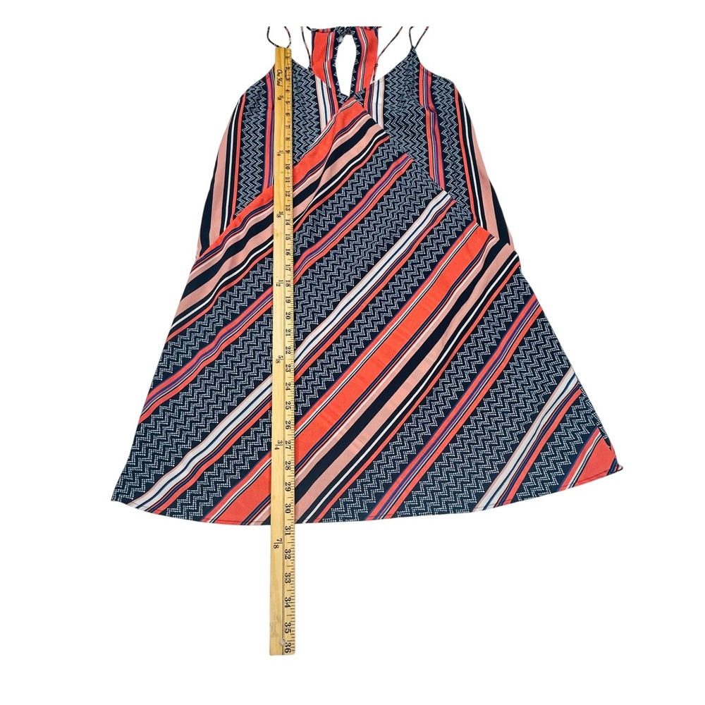 Abercrombie Fitch Strappy Shift Dress S Boho Geometric Summer Flowy Beach Y2K - Picture 5 of 12